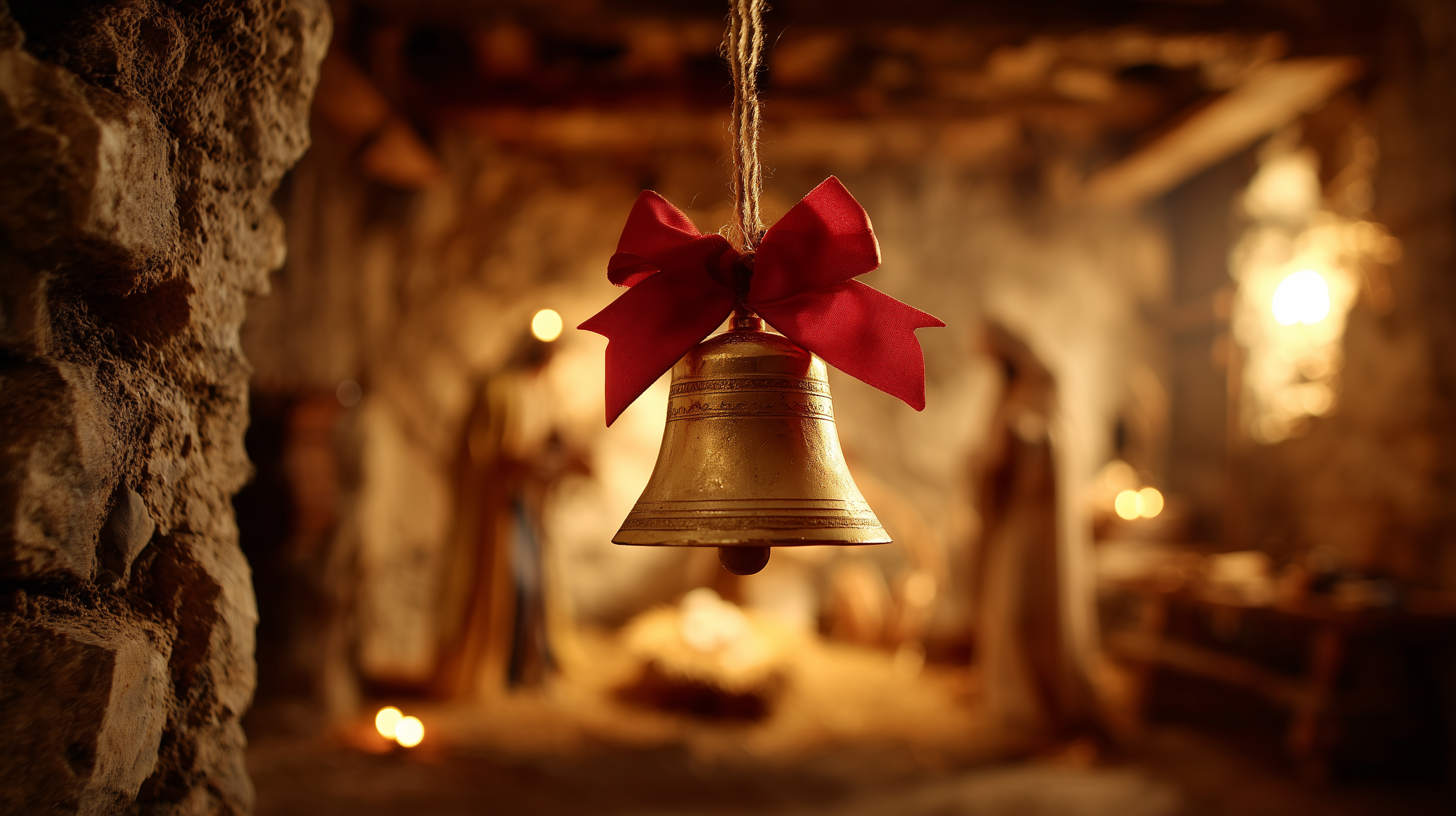 fond d'écran Cloches de Noël 2560x1600 téléchargement gratuit