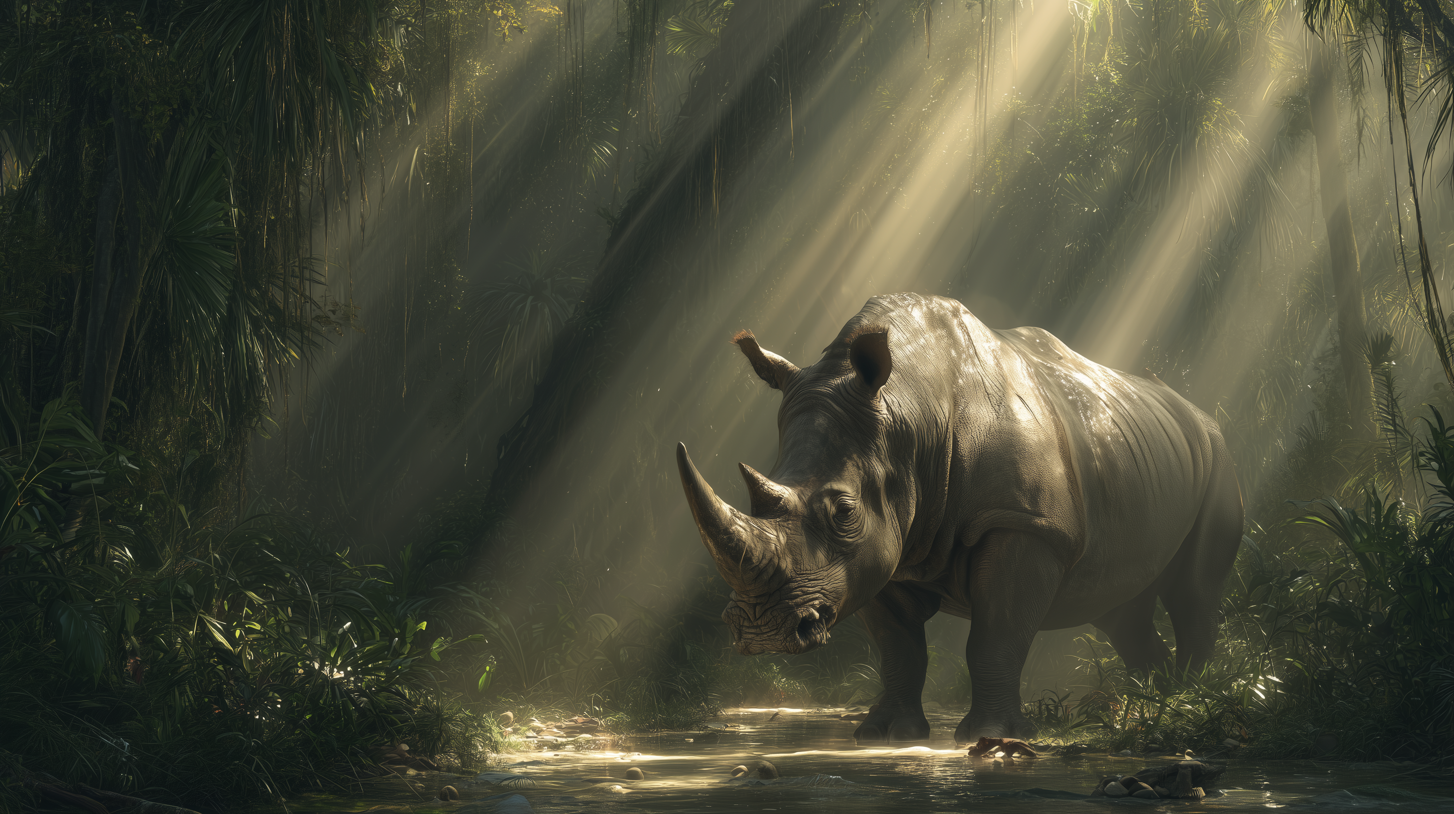fond d'écran Rhinoceros pc hd 1920x1080 téléchargement gratuit