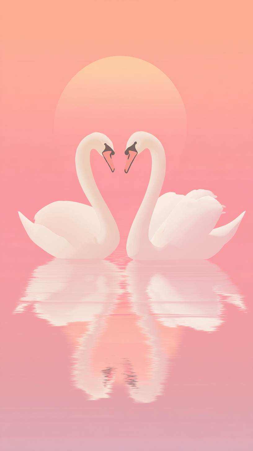 fond d'écran Cygne iphone 4k télécharger gratuit