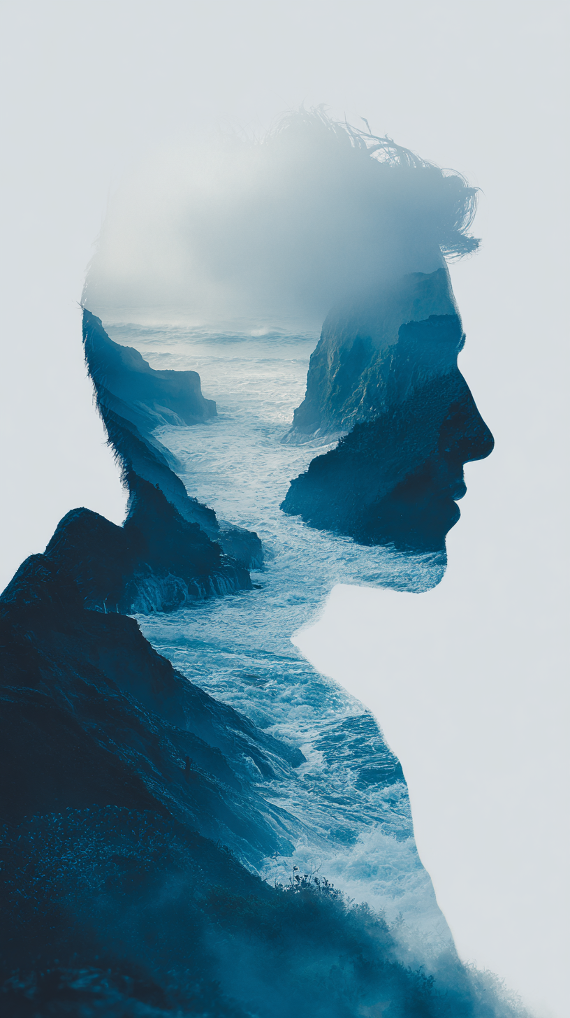 fond d'écran Double exposition iphone 15 gratuit