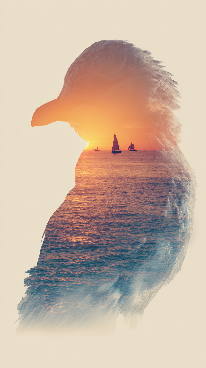 fond d'écran Double exposition téléphone Sony gratuit