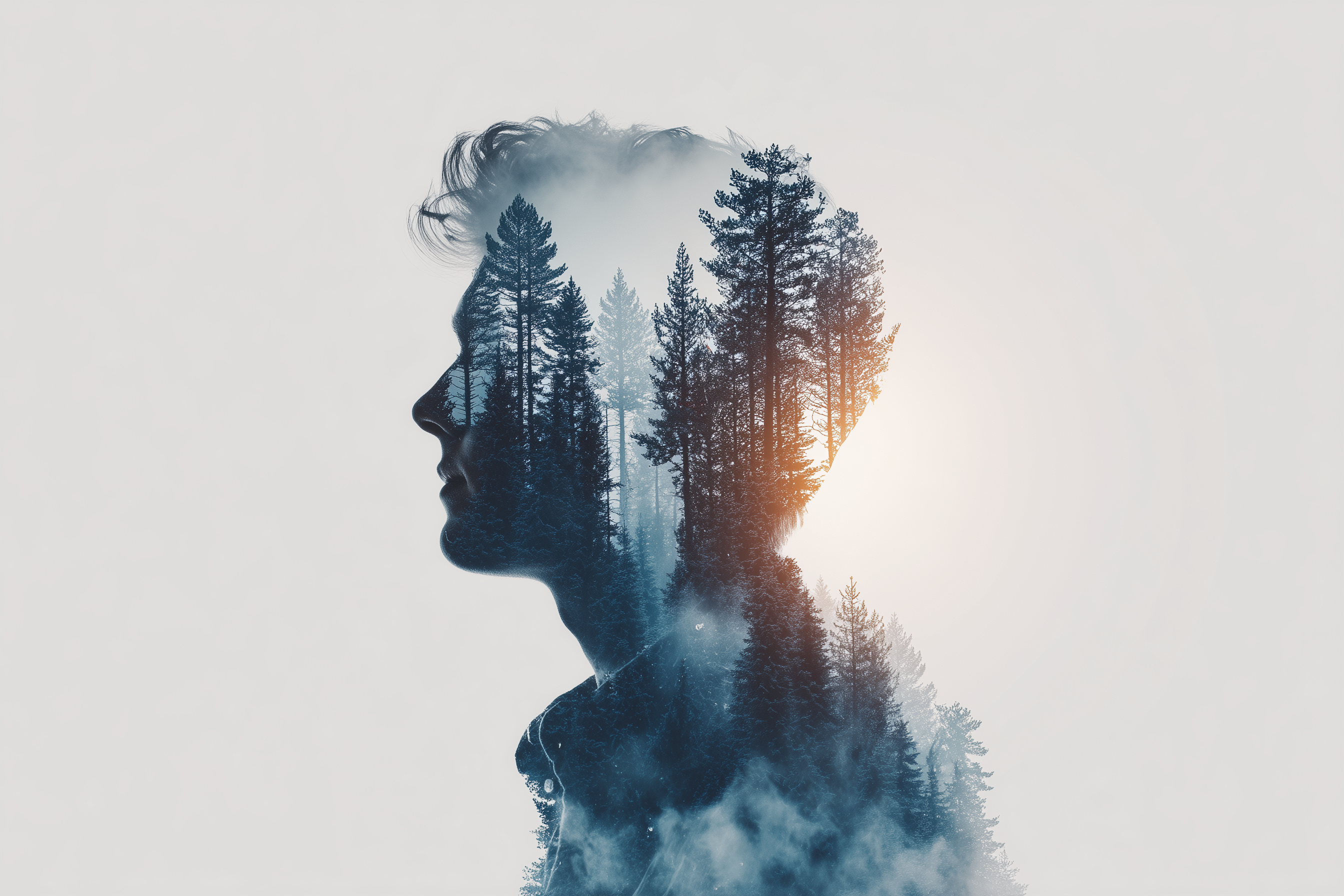 fond d'écran Double exposition 4k windows téléchargement gratuit