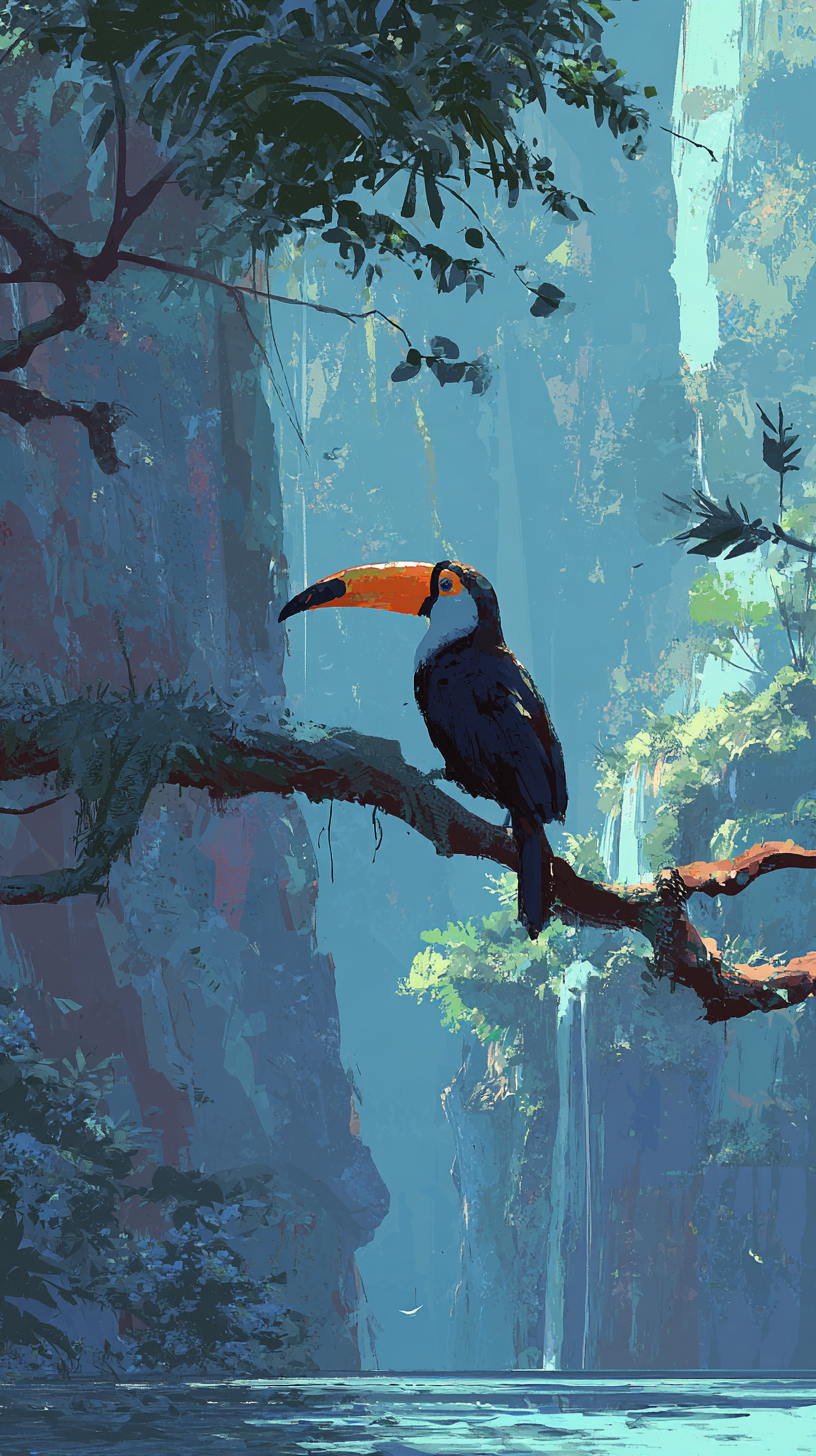 fond d'écran Toucan android télécharger gratuit