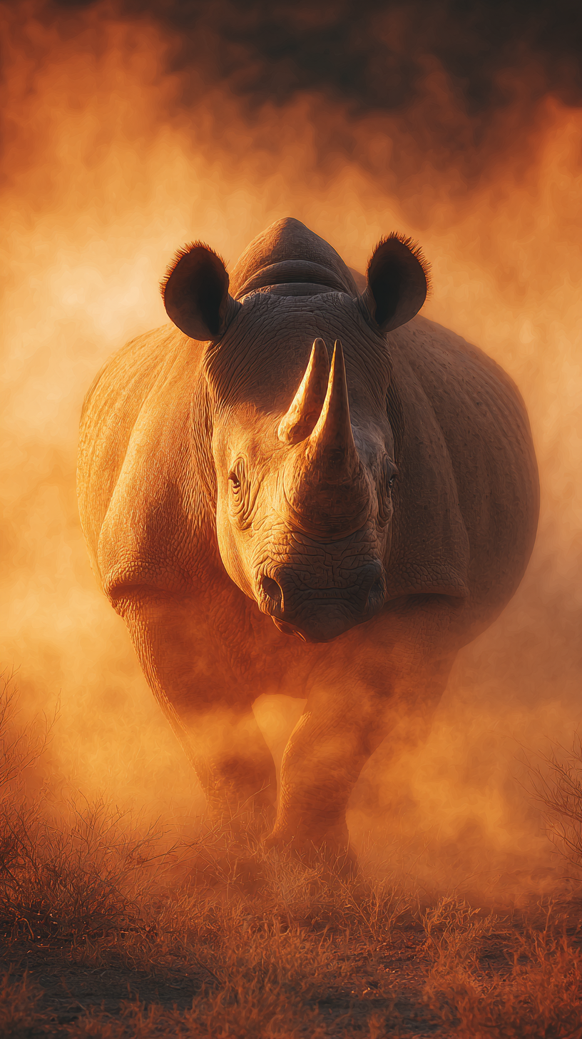 fond d'écran Rhinoceros iphone original télécharger gratuit