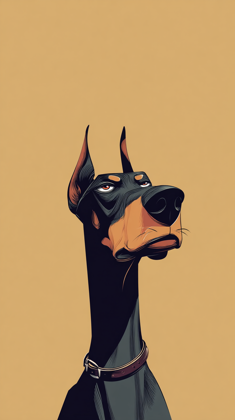 fond d'écran Doberman iphone original télécharger gratuit