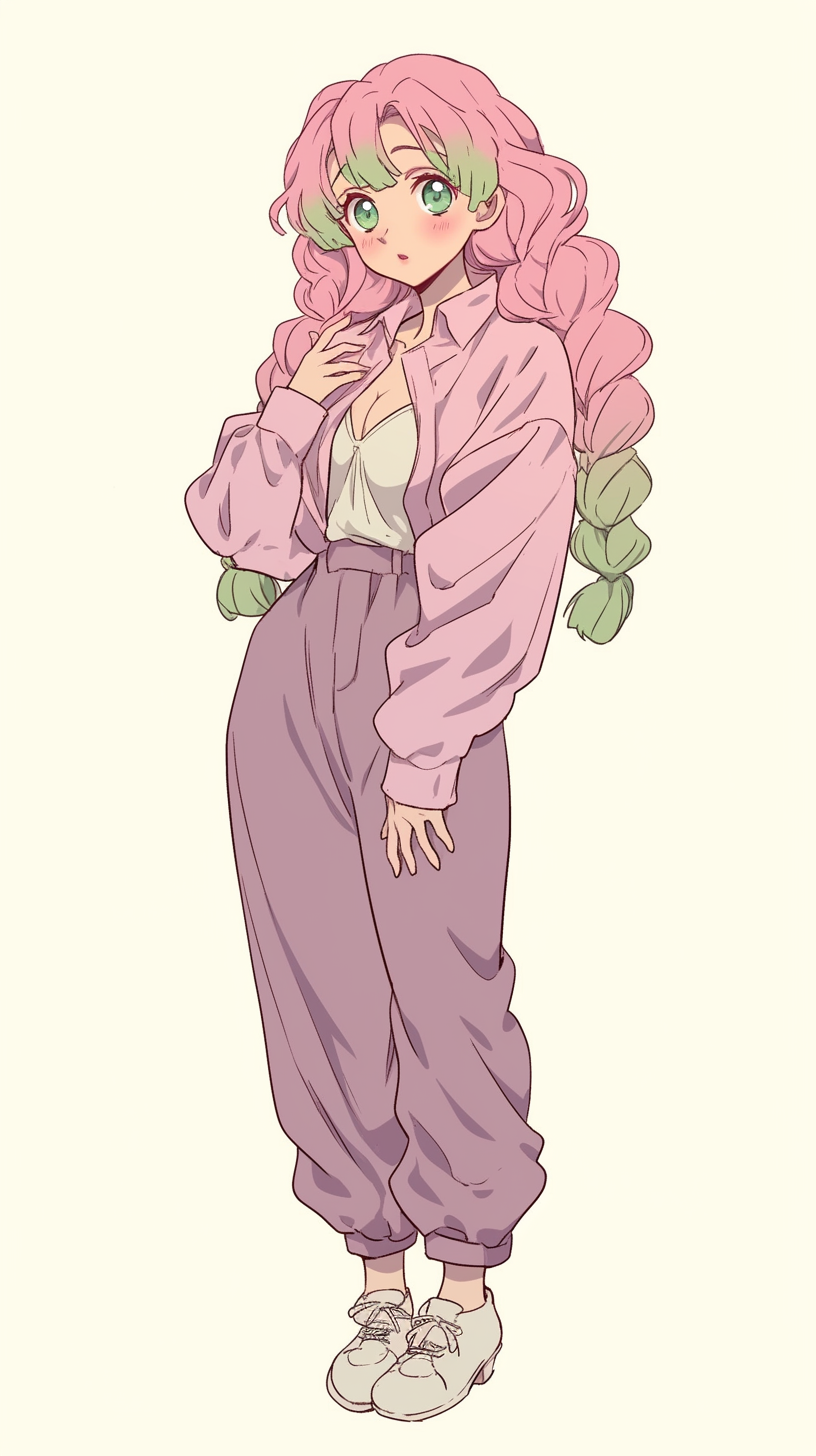 fond d'écran Mitsuri Kanroji iphone 14 pro max gratuit