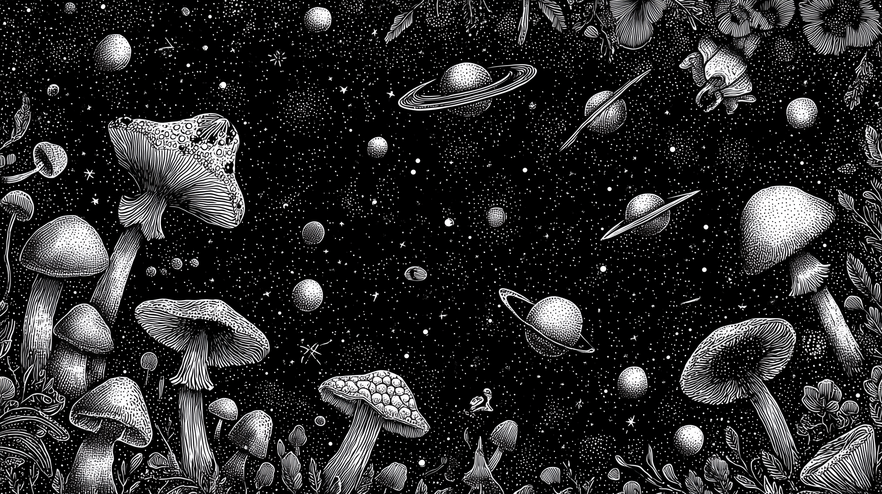 fond d'écran Champignon ultrawide 3440x1440 téléchargement gratuit