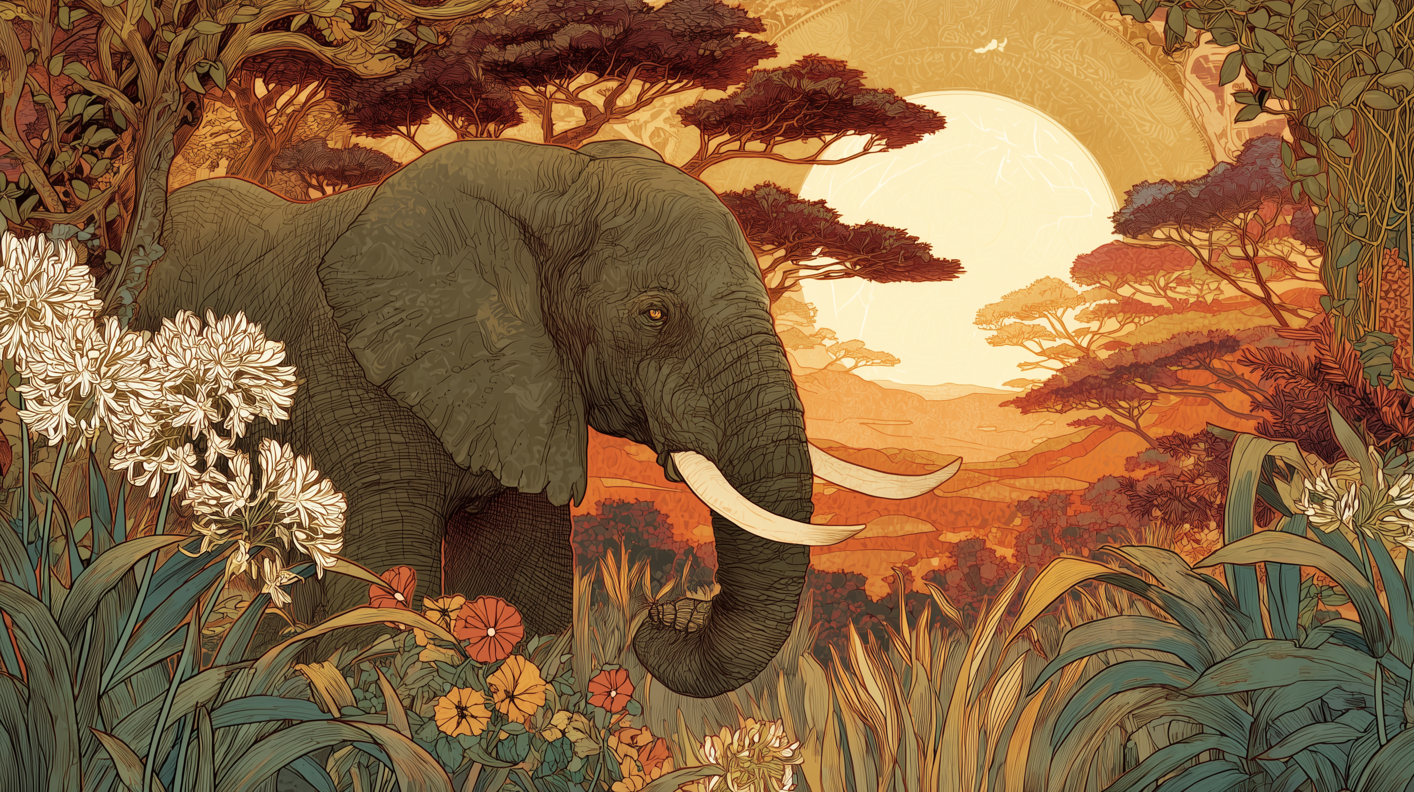 fond d'écran Éléphant 4k 3840x2160 téléchargement gratuit