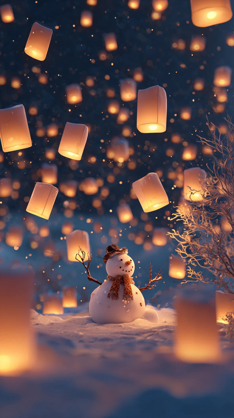 fond d'écran Bonhomme de neige updated téléphone Asus télécharger gratuit