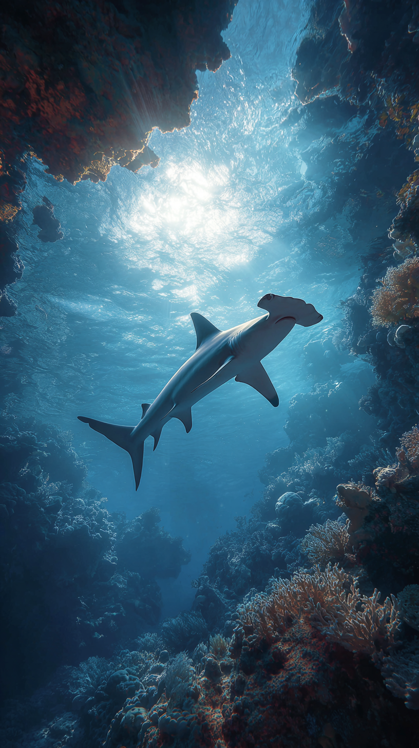 fond d'écran Requin iphone 13 gratuit