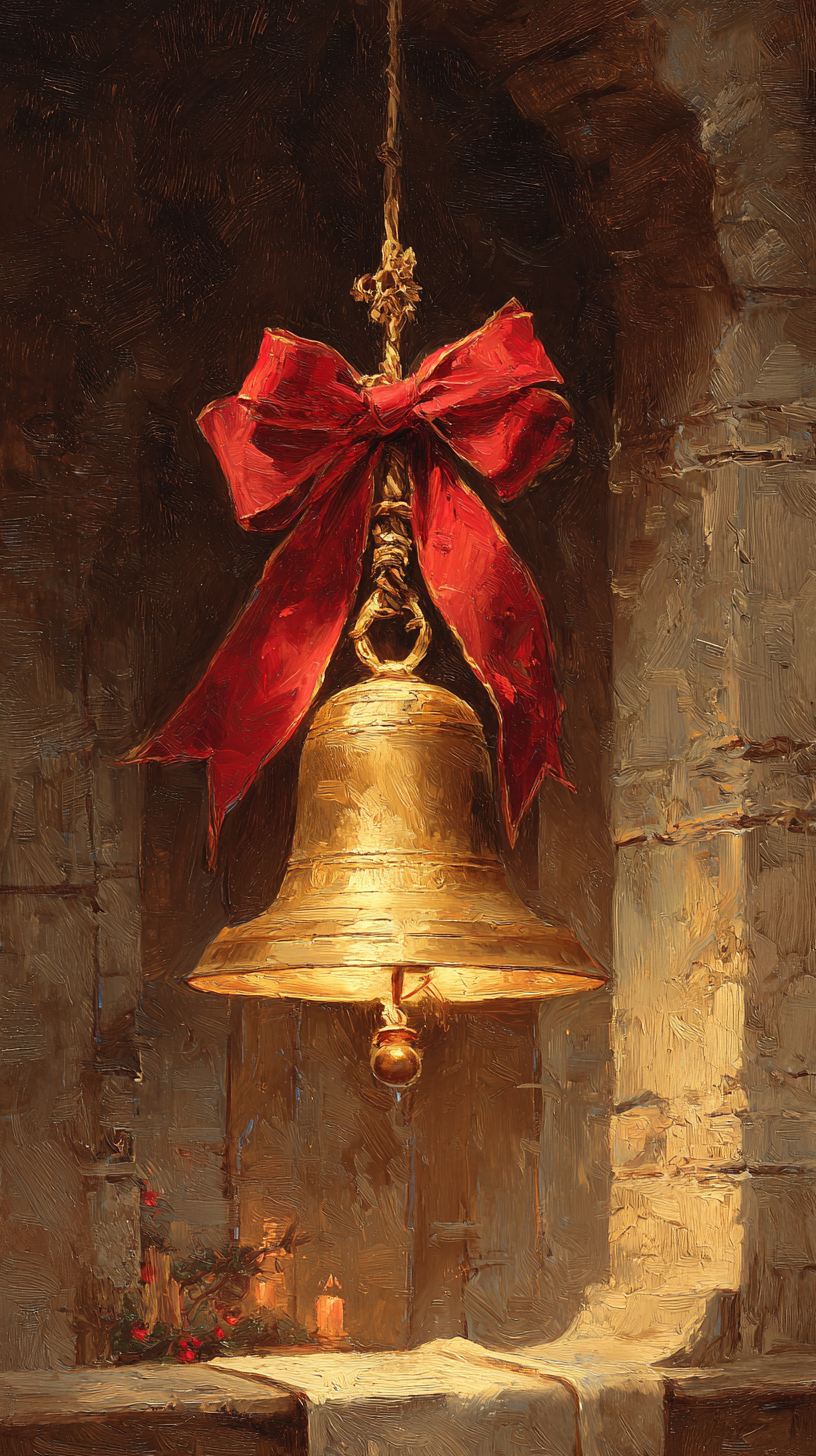 fond d'écran Cloches de Noël iphone 8 gratuit