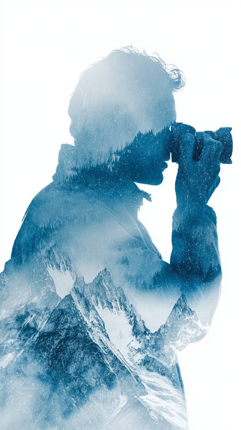 fond d'écran Double exposition iphone x télécharger gratuit