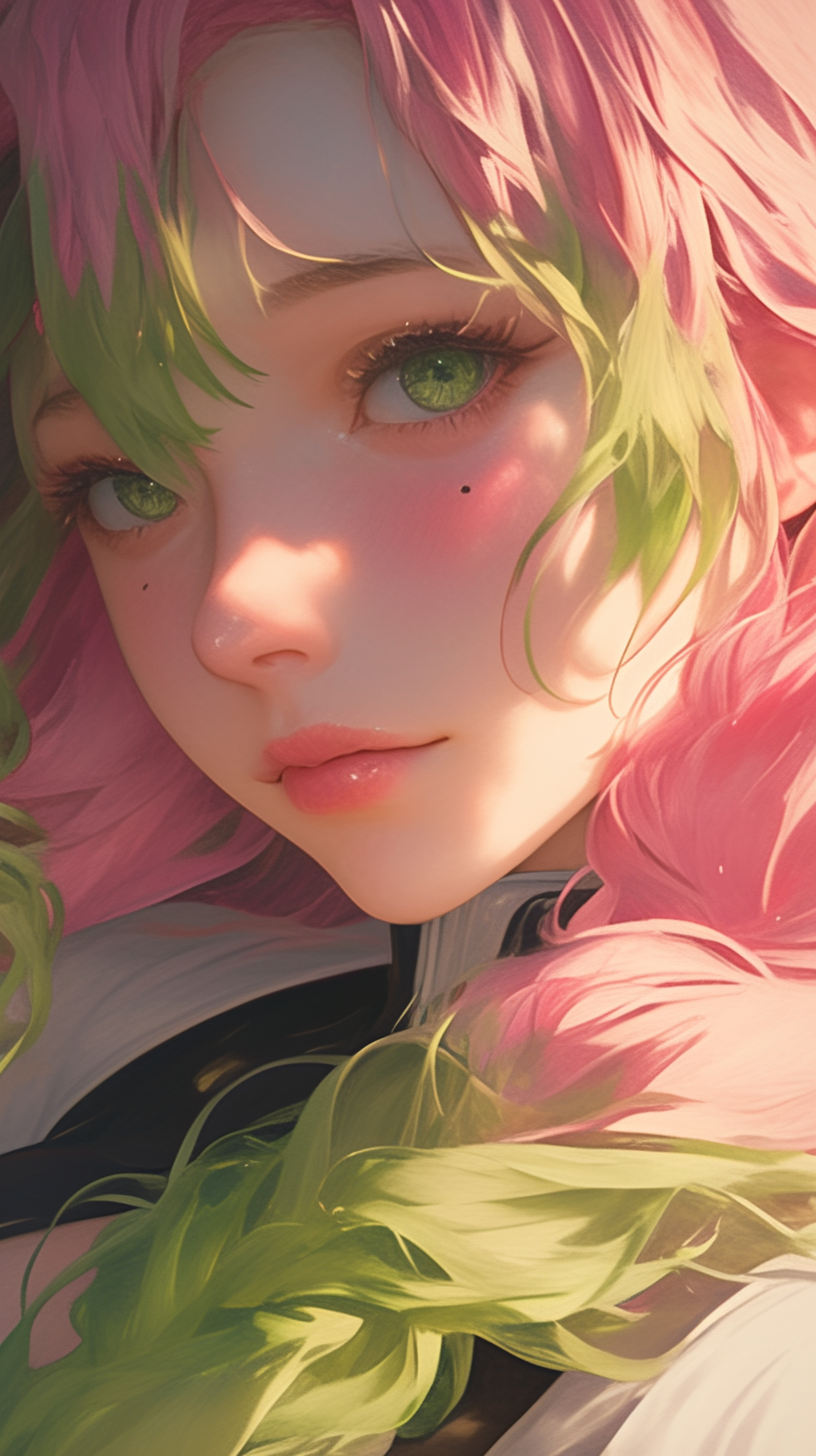 fond d'écran Mitsuri Kanroji 4k iphone télécharger gratuit