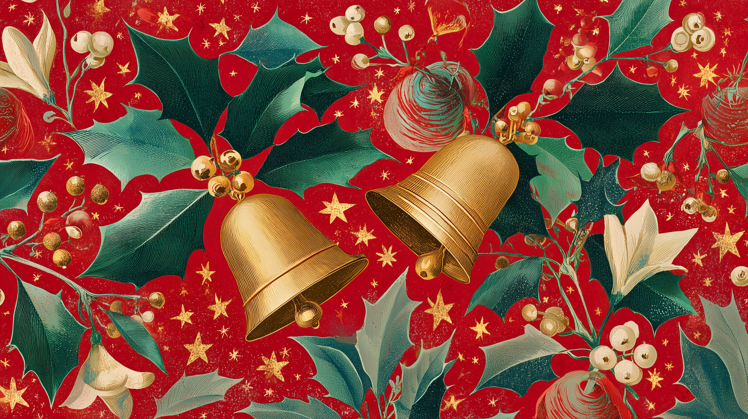 fond d'écran Cloches de Noël Toshiba téléchargement gratuit