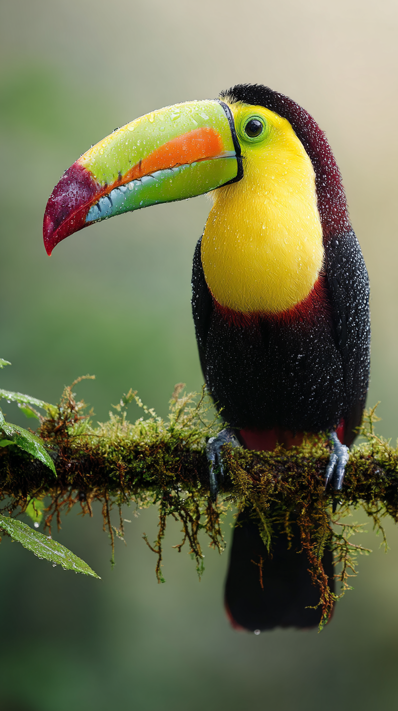 fond d'écran Toucan iphone 15 pro télécharger gratuit