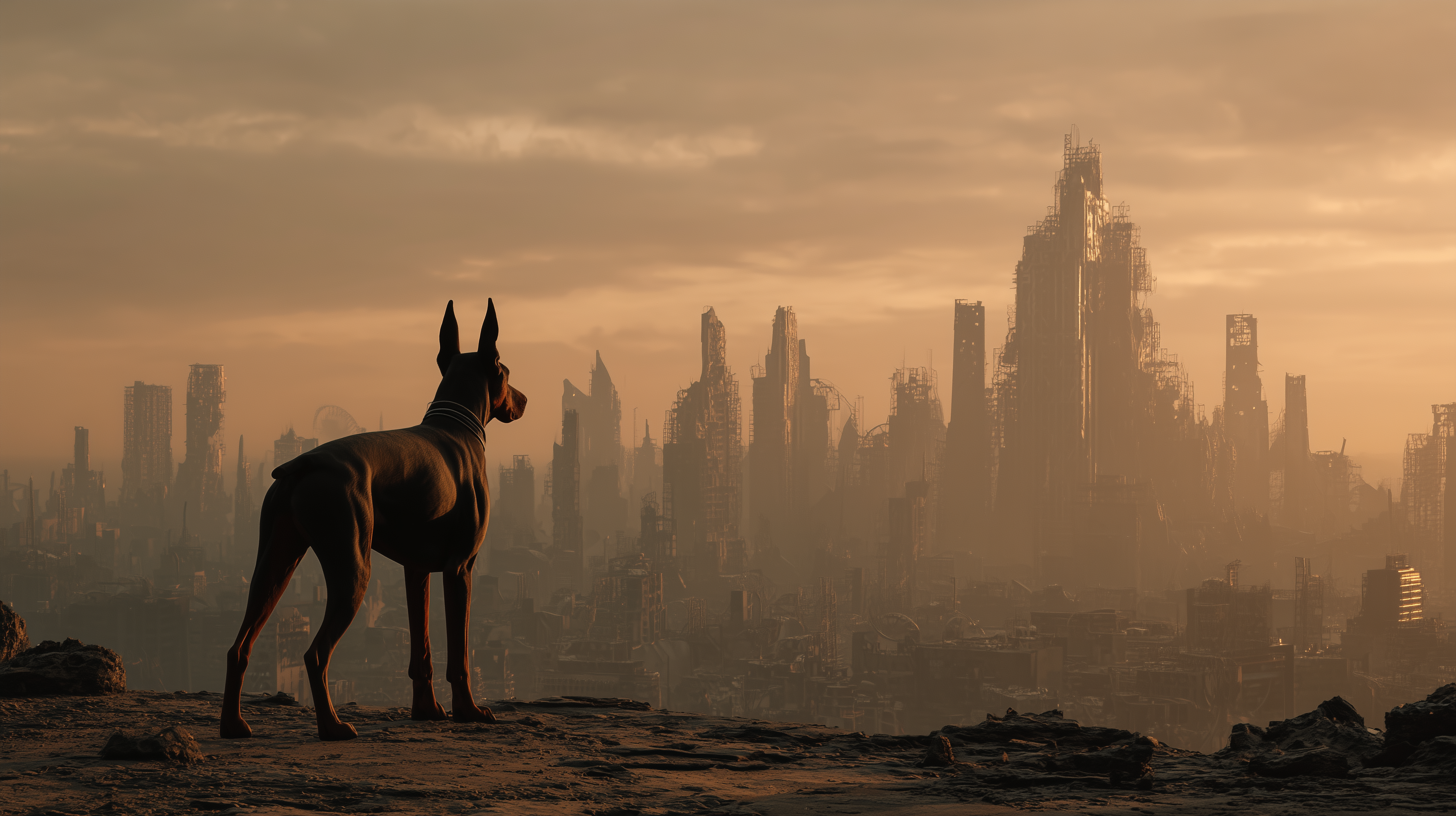 fond d'écran Doberman 8k pc téléchargement gratuit