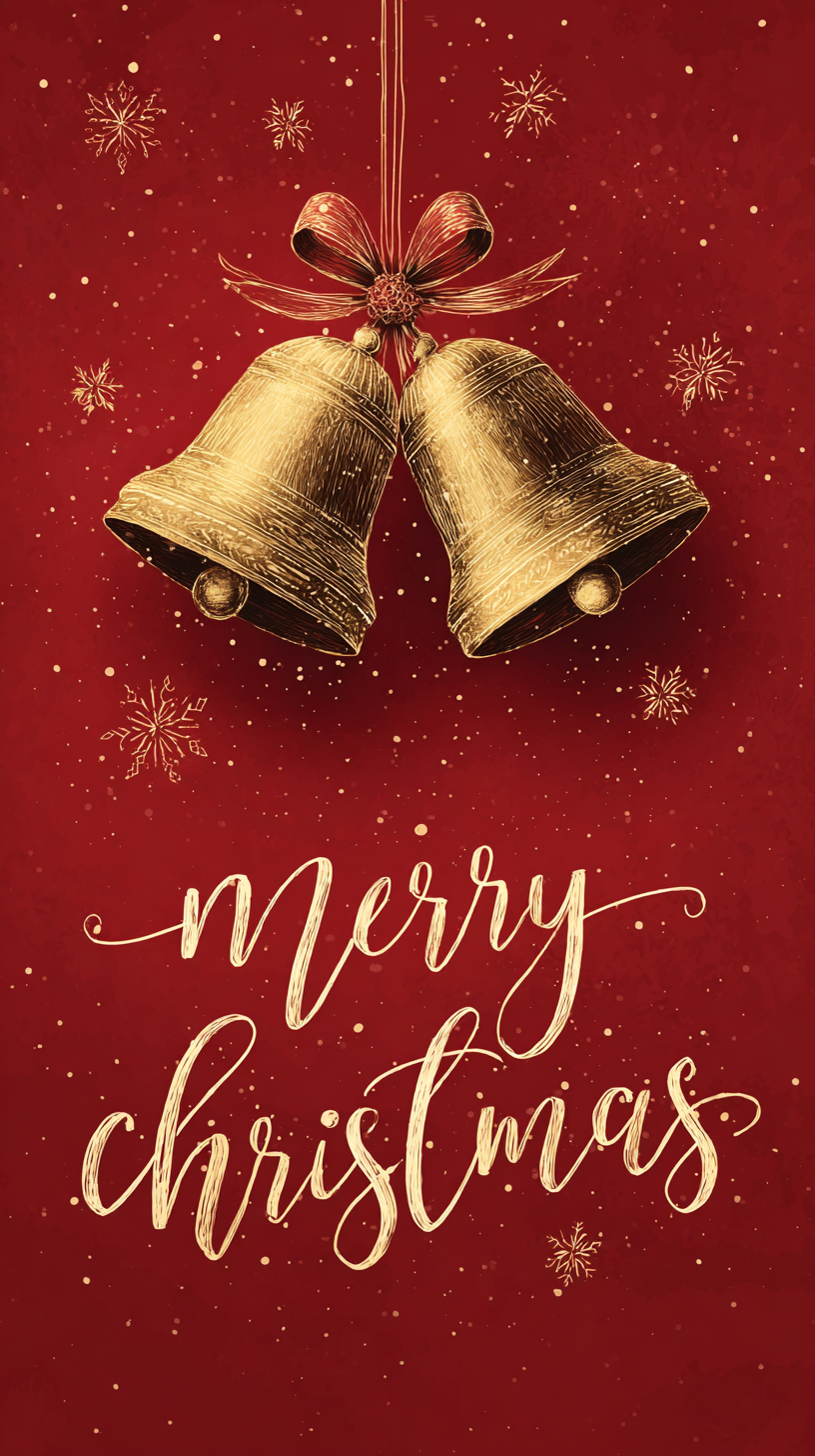 iphone fond d'écran Cloches de Noël kawaii télécharger gratuit