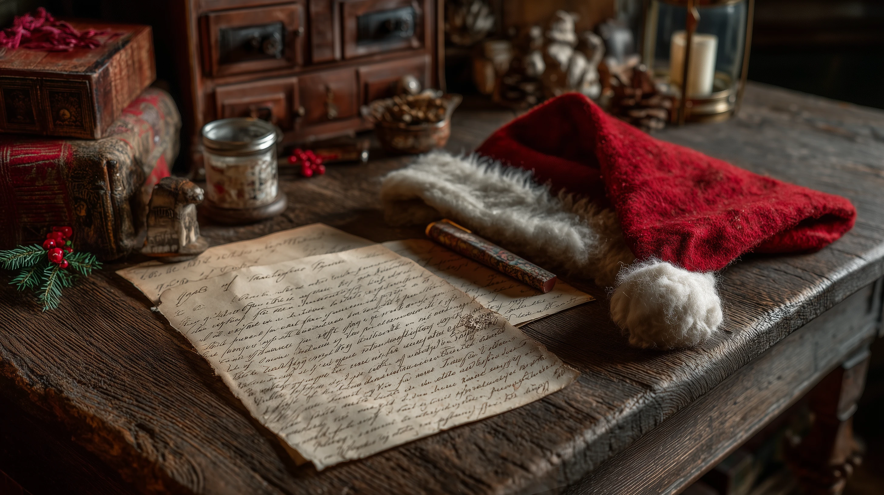 fond d'écran Père Noël updated 3840x1080 téléchargement gratuit