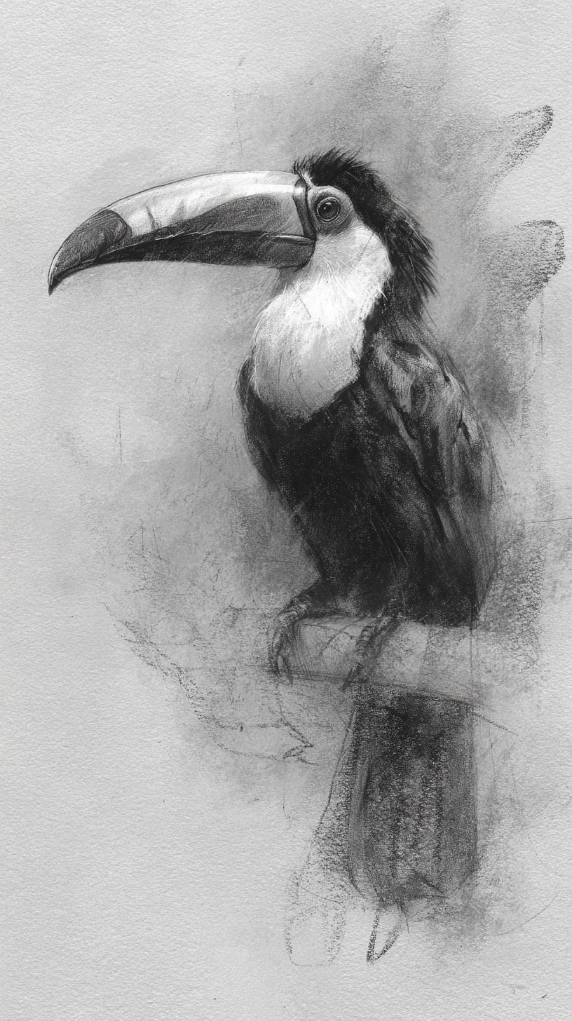 fond d'écran Toucan iphone 15 télécharger gratuit