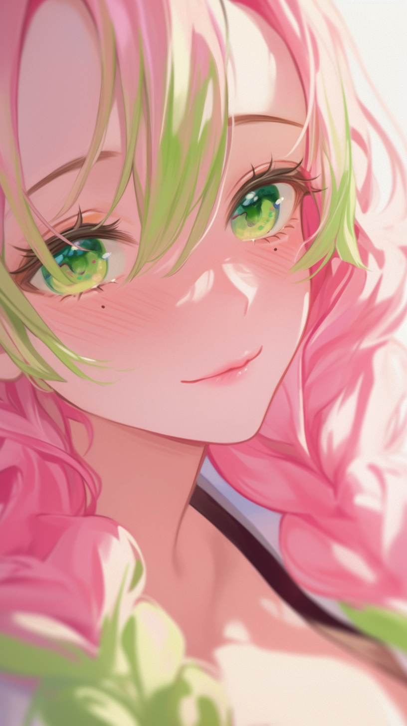 fond d'écran Mitsuri Kanroji téléphone Huawei gratuit