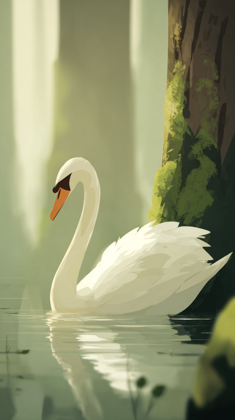 fond d'écran Cygne iphone 7 télécharger gratuit