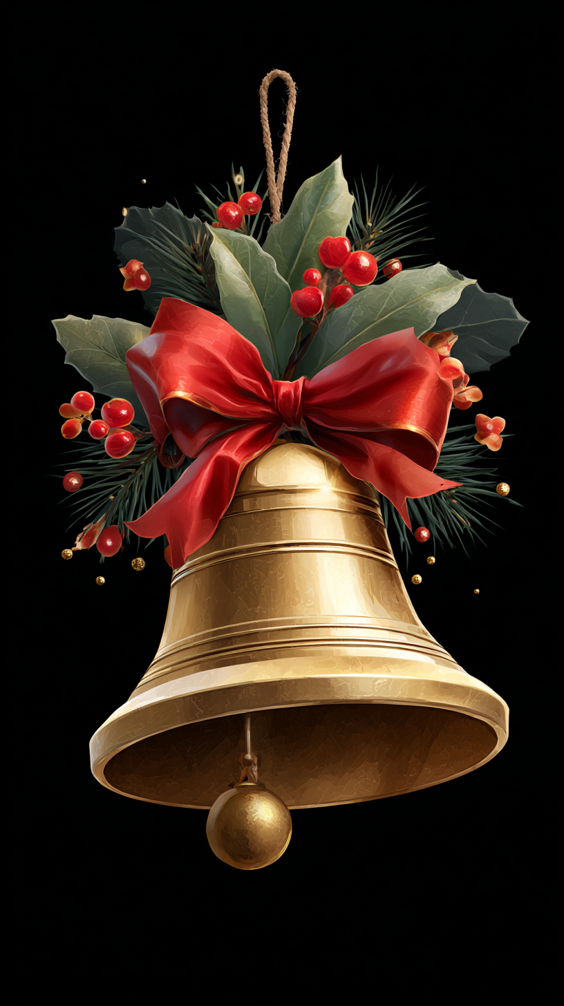 fond d'écran Cloches de Noël pour téléphone télécharger gratuit