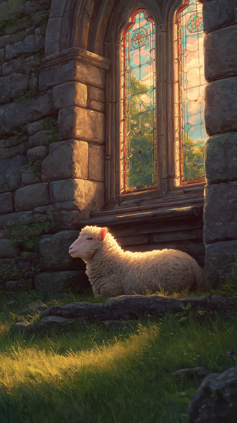 fond d'écran Mouton iphone 15 pro télécharger gratuit