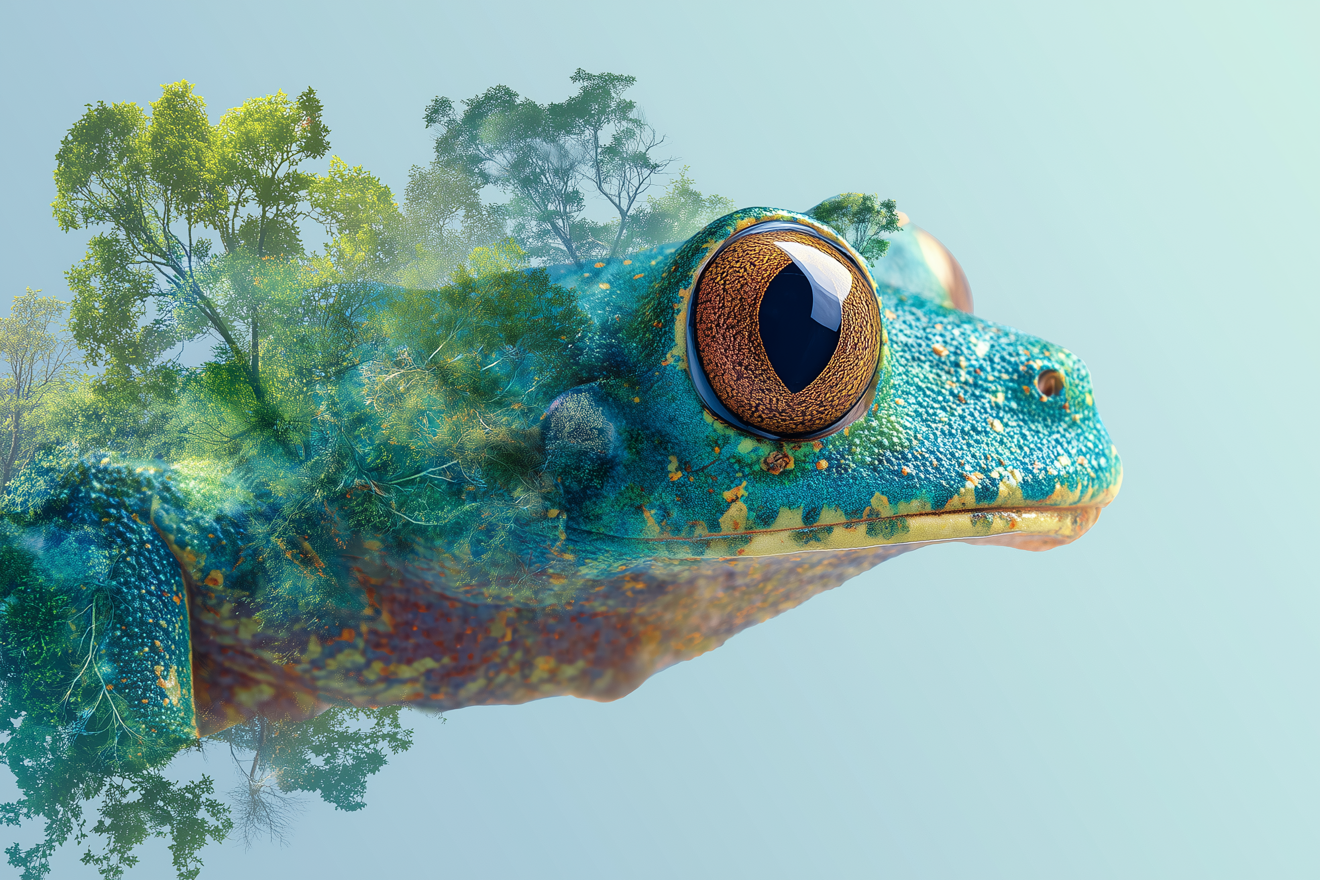 fond d'écran Double exposition 16:9 4k téléchargement gratuit