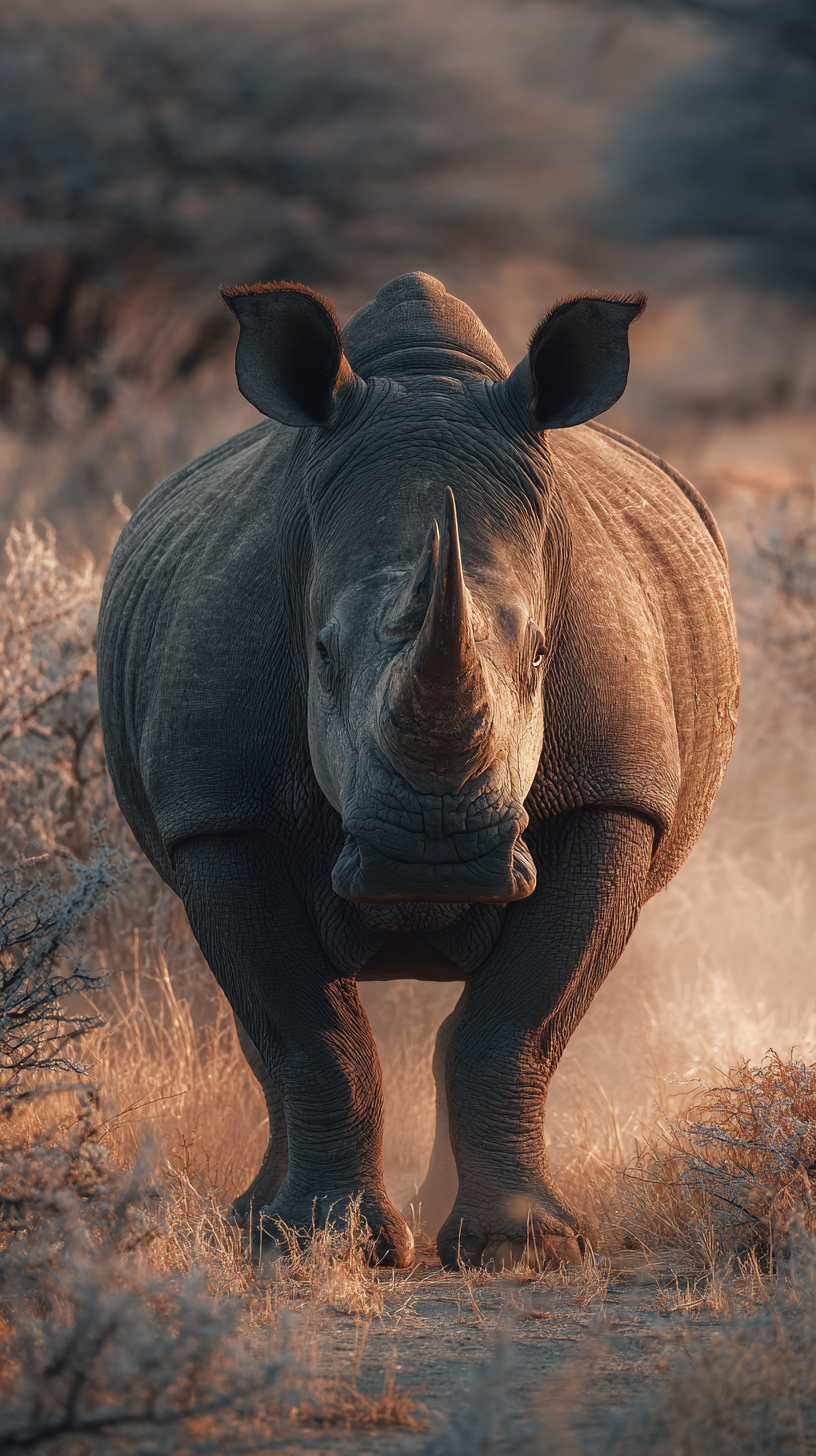 fond d'écran Rhinoceros iphone 4k gratuit