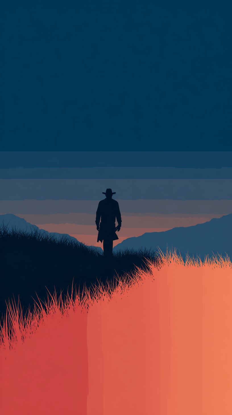 fond d'écran cowboy iphone 15 pro max 4k gratuit