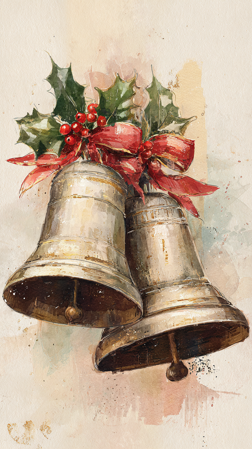 fond d'écran Cloches de Noël gratuit pour téléphone portable samsung télécharger gratuit