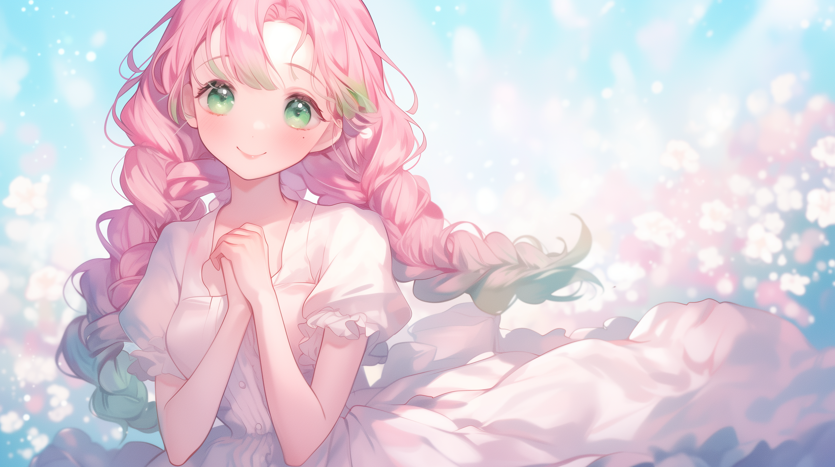 fond d'écran Mitsuri Kanroji pc 5120x2880 téléchargement gratuit