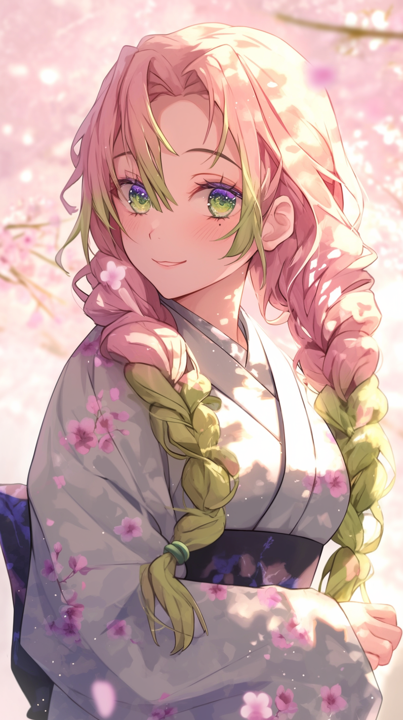 xiaomi fond d'écran Mitsuri Kanroji télécharger gratuit