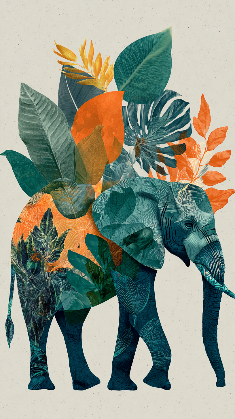 fond d'écran Éléphant iphone 16 pro max télécharger gratuit