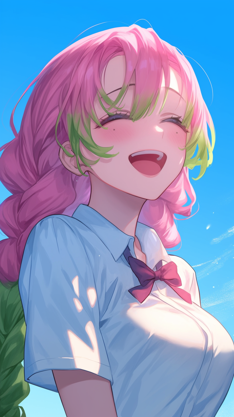 fond d'écran Mitsuri Kanroji téléphone Motorola télécharger gratuit