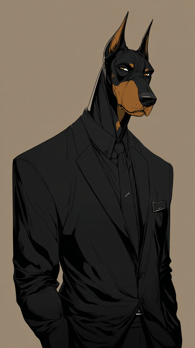 fond d'écran Doberman téléphone Oppo télécharger gratuit