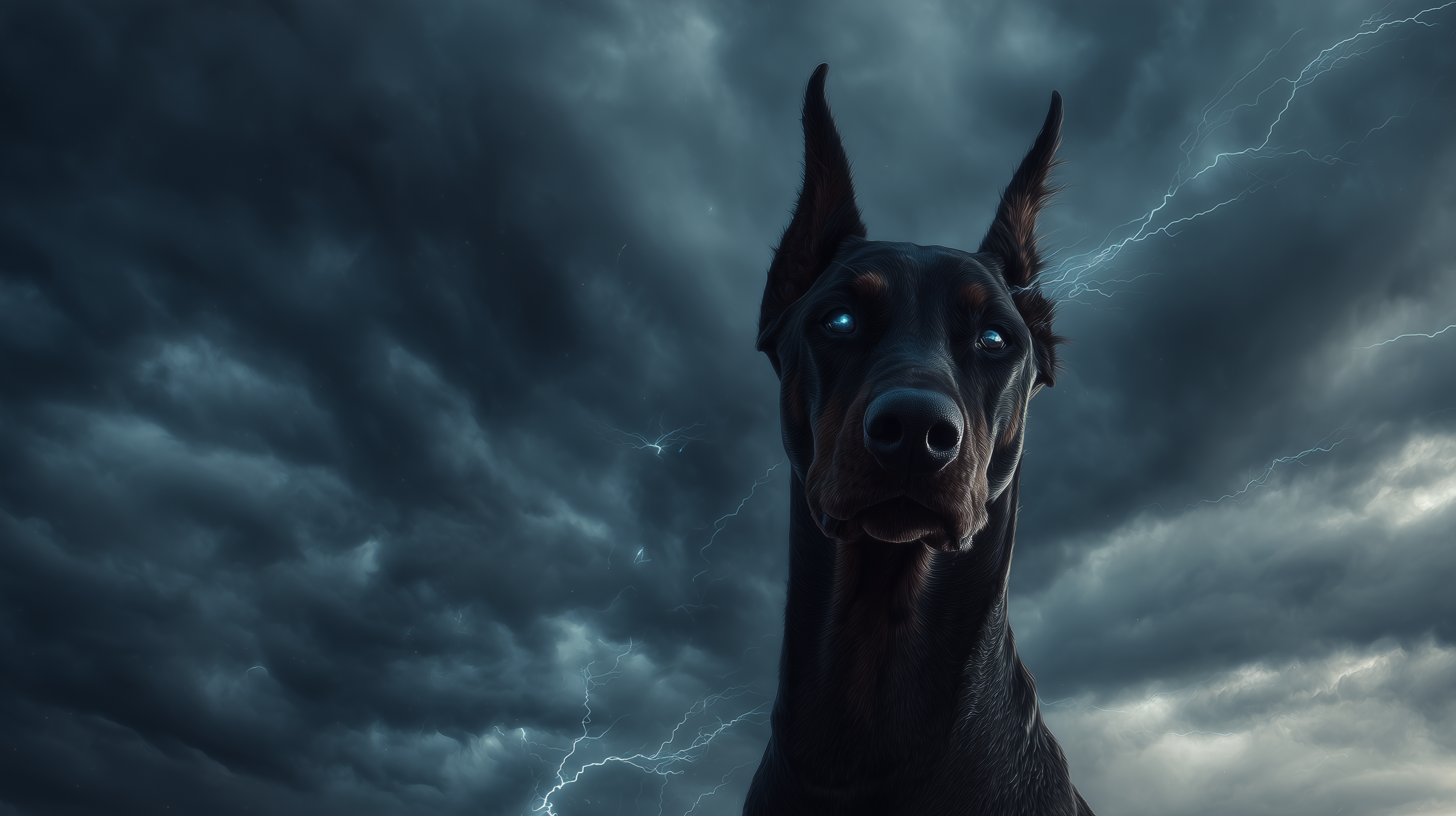 fond d'écran Doberman 16:9 hd téléchargement gratuit