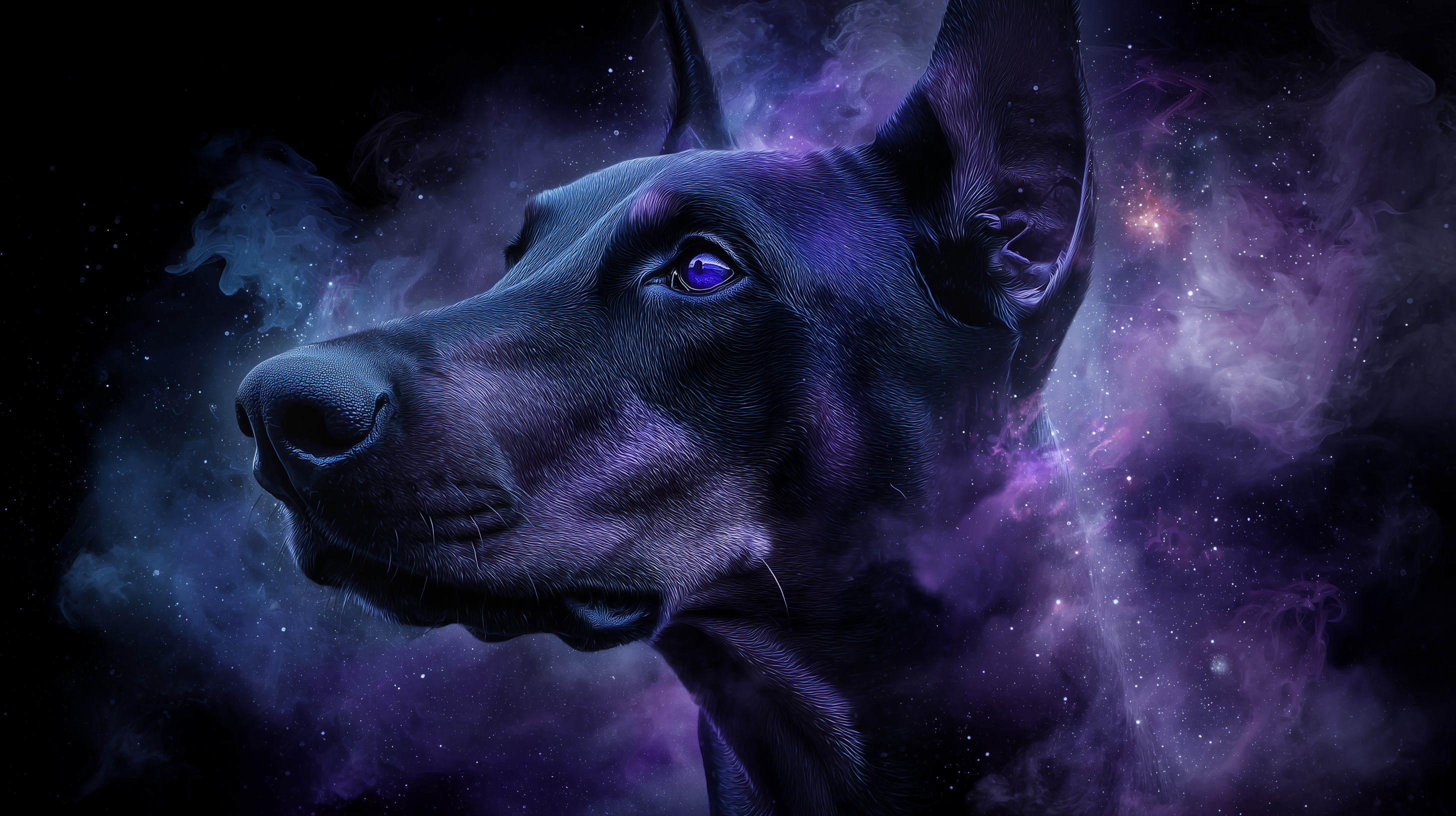 fond d'écran Doberman pc windows 10 4k téléchargement gratuit