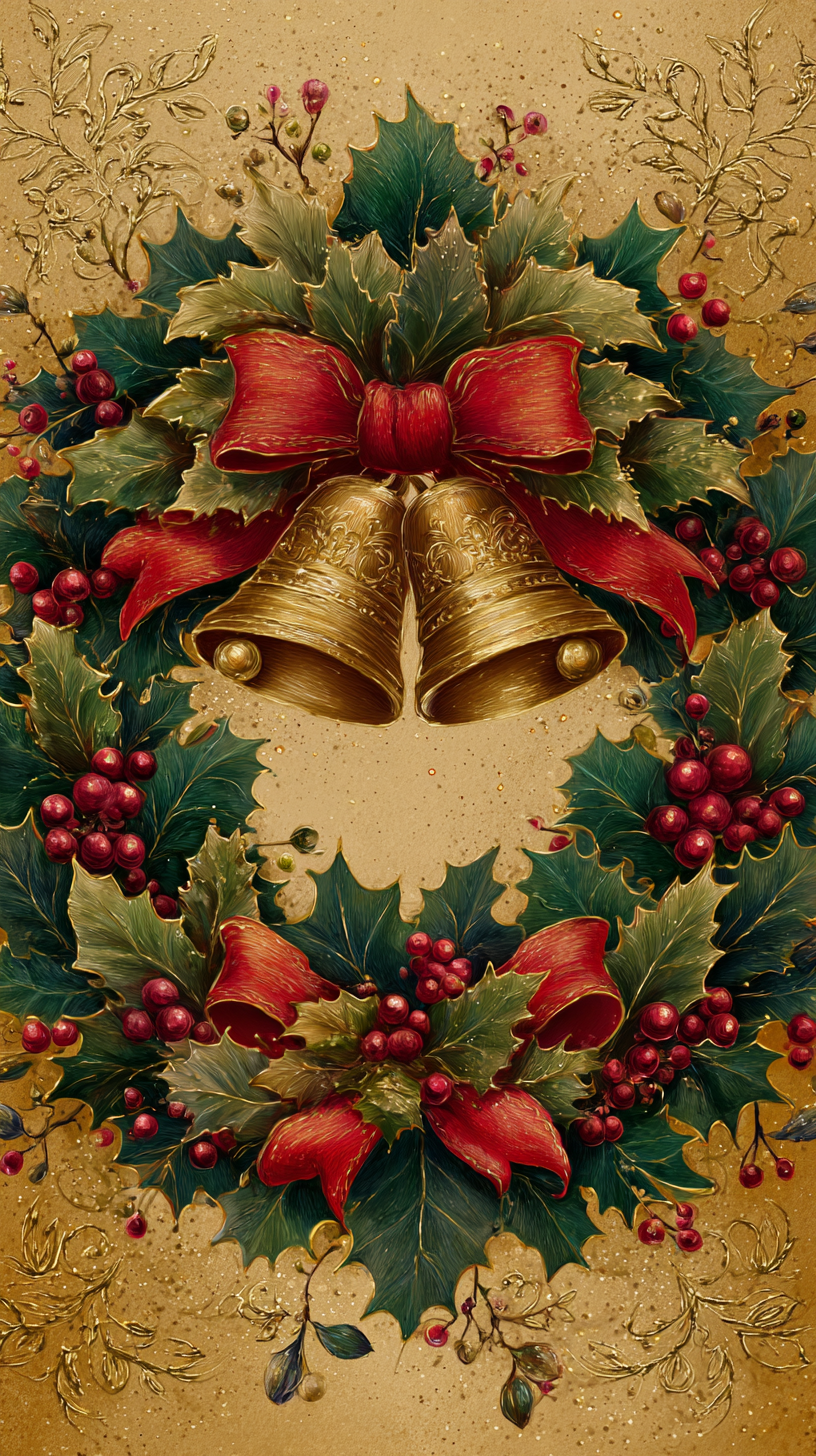 photo fond d'écran Cloches de Noël iphone télécharger gratuit