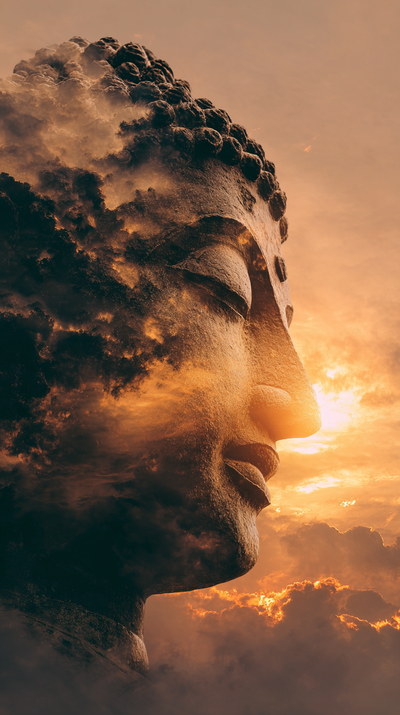 fond d'écran Double exposition iphone 16 pro max gratuit