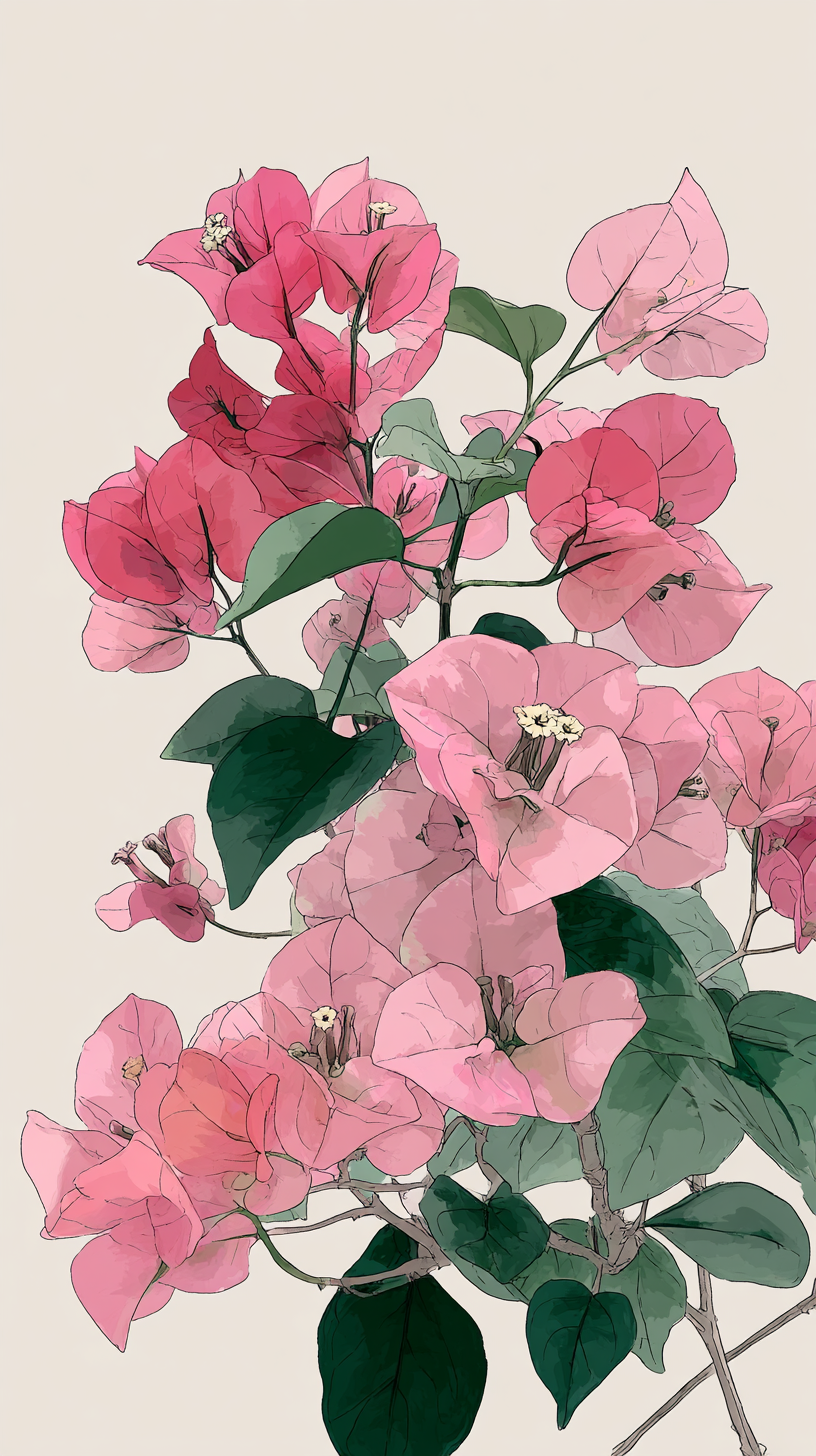 fond d'écran Bougainvillea 4k iphone télécharger gratuit