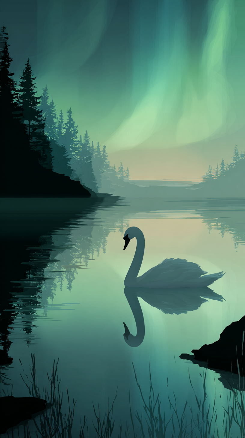 fond d'écran Cygne pour tablette android gratuit