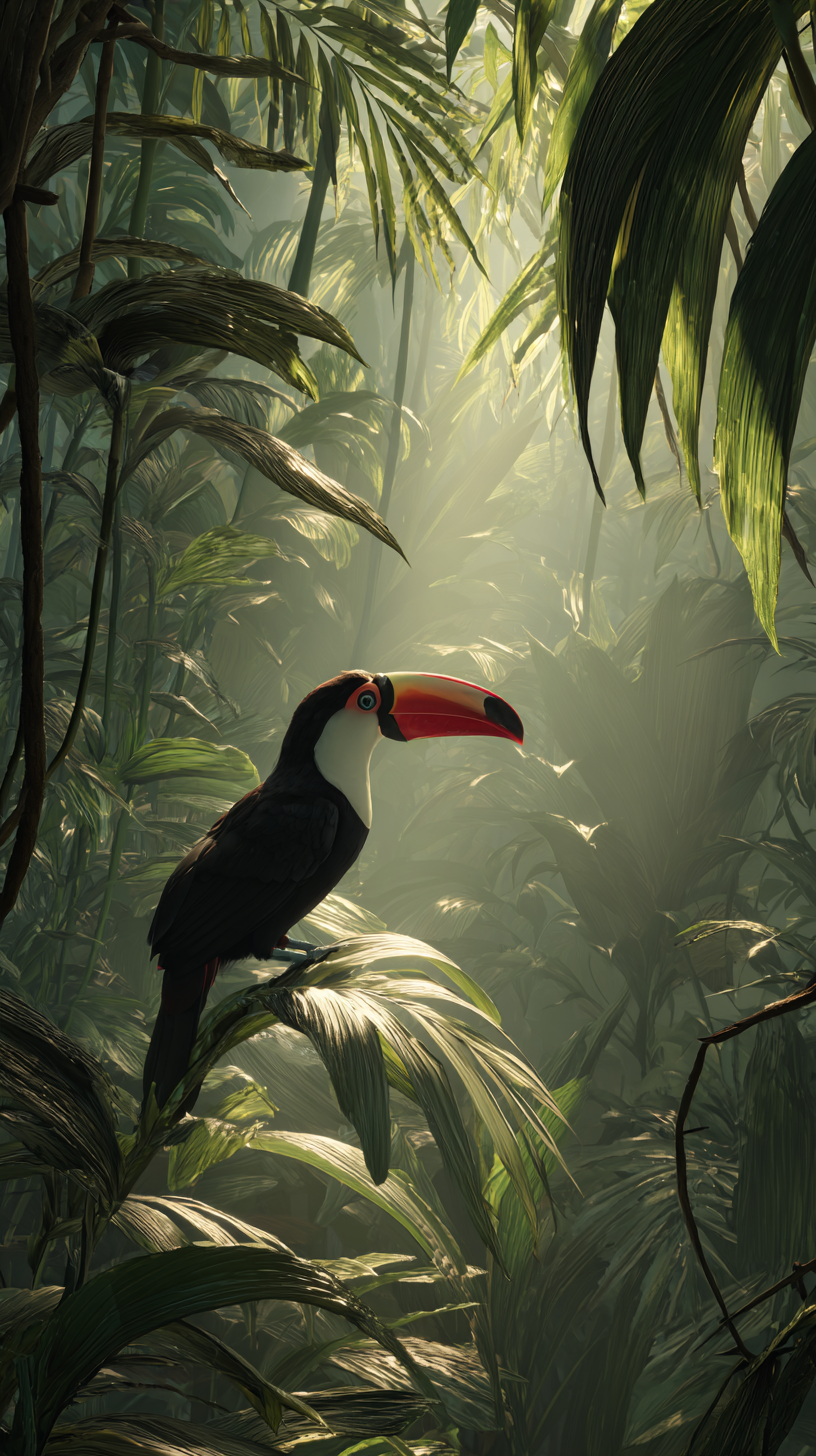 fond d'écran Toucan iphone ios gratuit