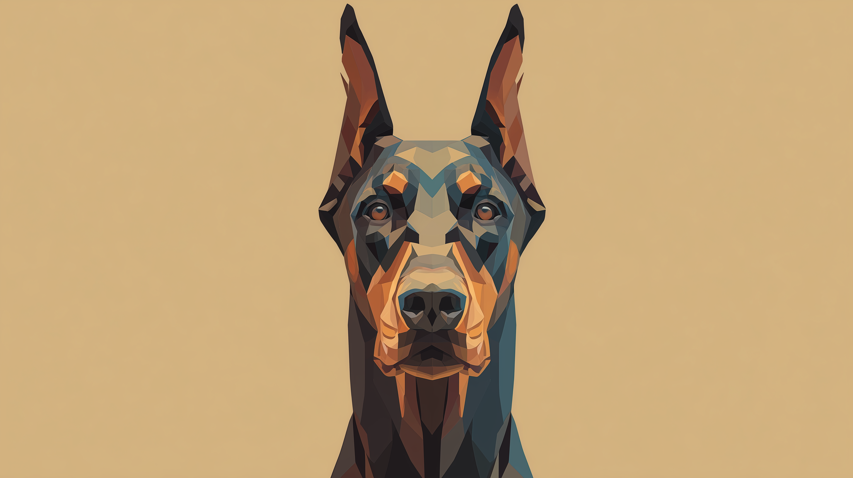 fond d'écran Doberman pc windows 10 4k téléchargement gratuit