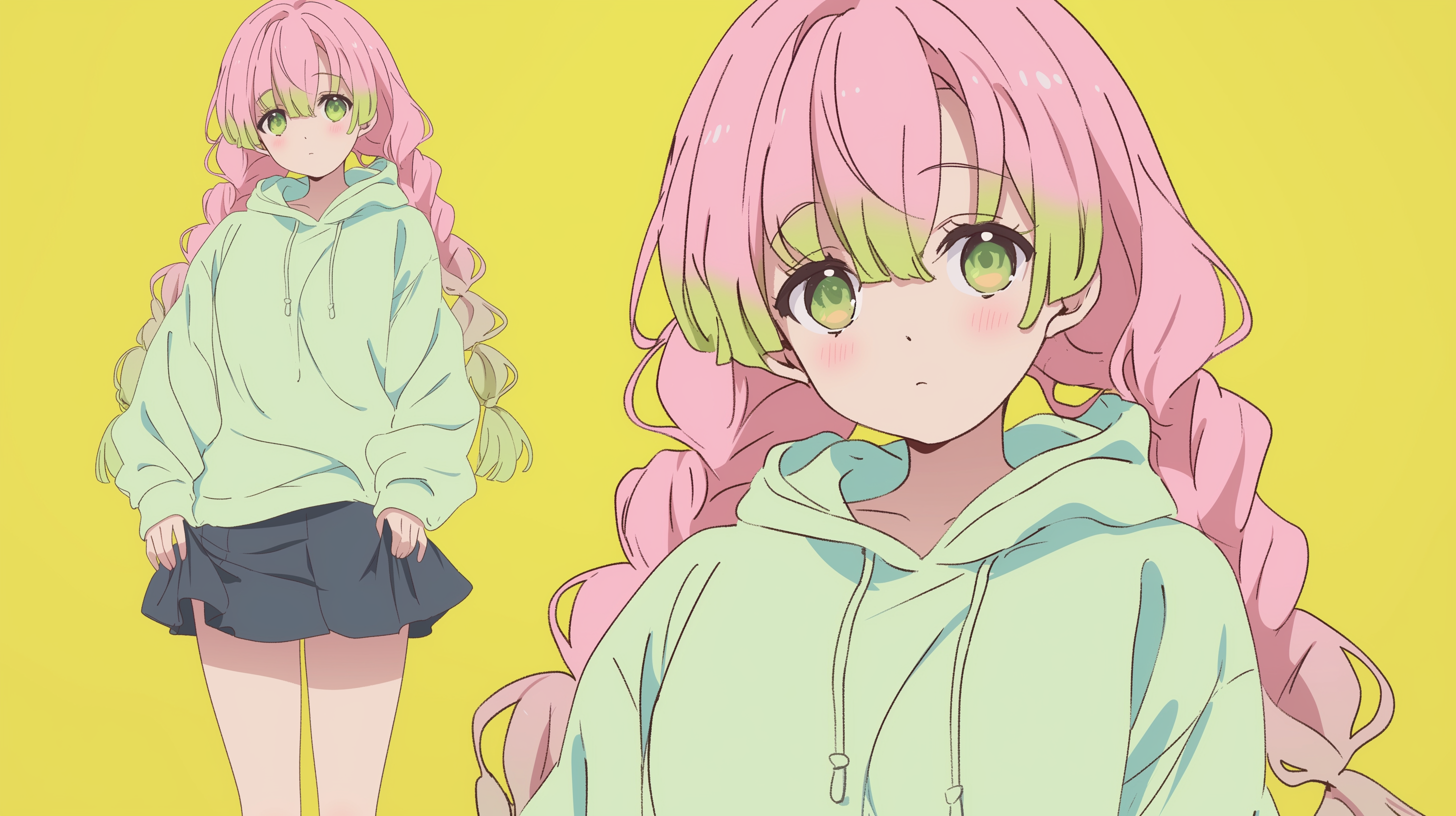 fond d'écran Mitsuri Kanroji pc 4k ultra hd 1920x1080 téléchargement gratuit