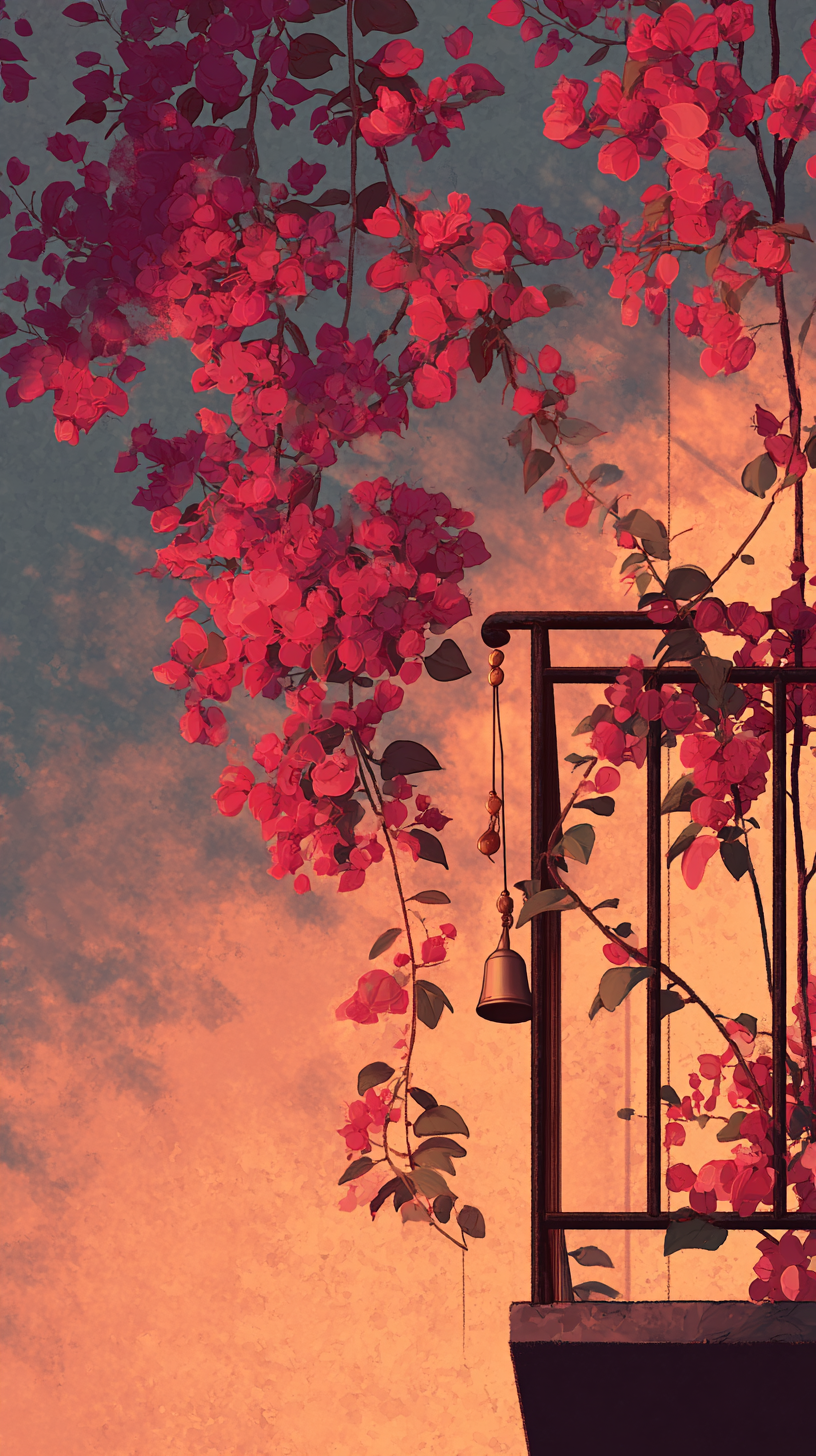 fond d'écran Bougainvillea téléphone Realme télécharger gratuit