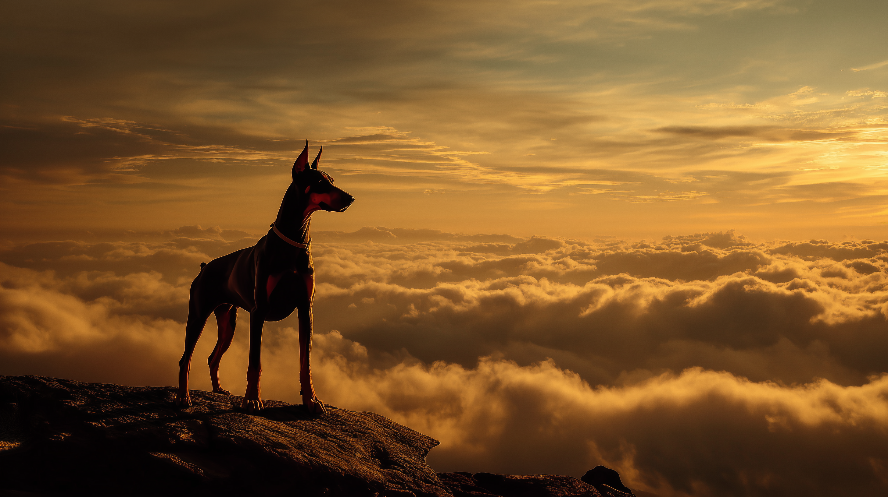 fond d'écran Doberman windows 10 téléchargement gratuit