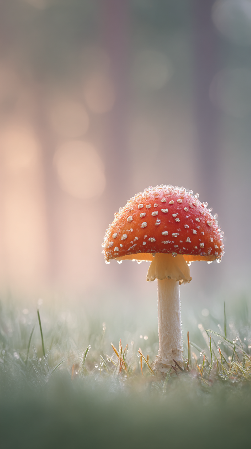 fond d'écran Champignon iphone 16 pro gratuit