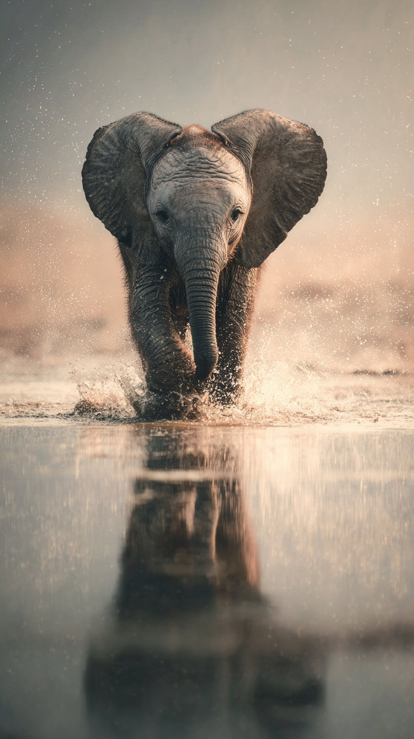 photo fond d'écran Éléphant iphone gratuit