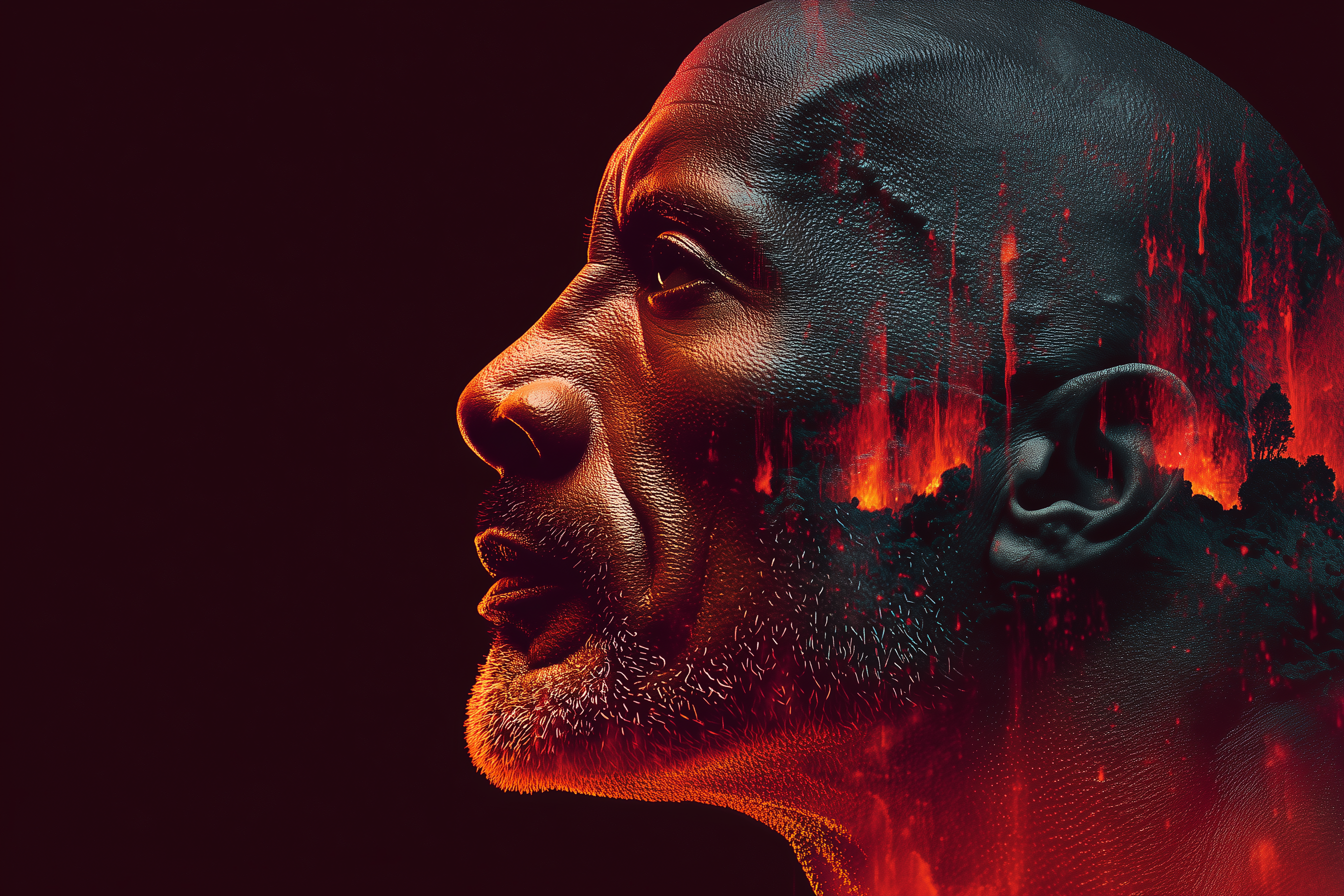 fond d'écran Double exposition Toshiba téléchargement gratuit